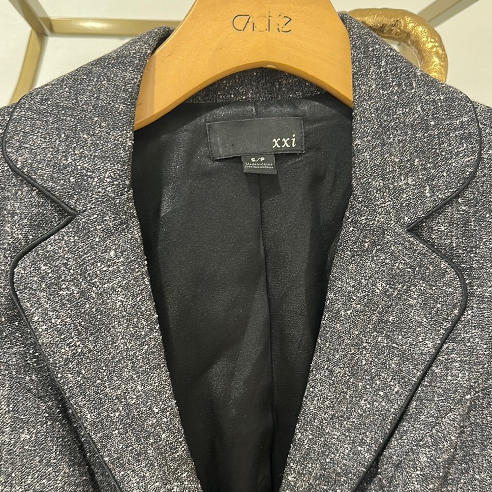 Tweed Lace Trim Blazer - Picture 7 of 11